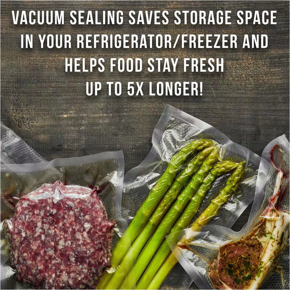 Caso VC 300 Brushed Black Stainless Steel Food Vacuum Sealer with Soft Vacuum System