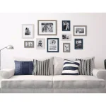 Kate and Laurel Bordeaux 10-Piece Gallery Wall Picture Frame Set - Gray, Blue, and White thumbnail 7
