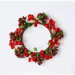 WORTH IMPORTS 3.5" Mixed Red and Green Berry Candle Ring Set of 2 thumbnail 1