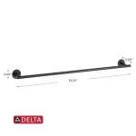 Delta Trinsic 30 in. Towel Bar, Matte Black thumbnail 5