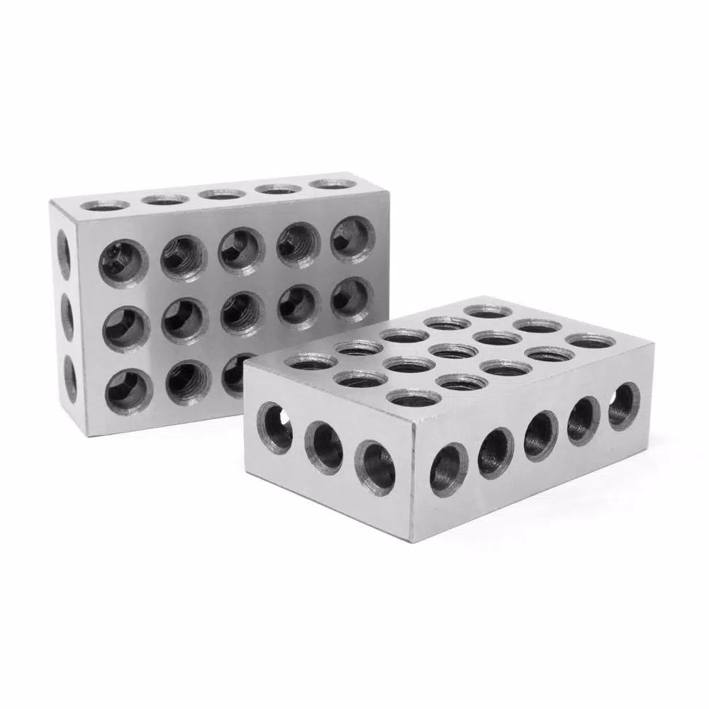 WEN Metric 1-2-3 Gauge Blocks, Hardened Steel Precision Set (2-Pack)