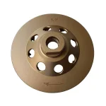 EDiamondTools 4.5 in. Diamond Grinding Wheel for Concrete and Masonry, 18 Segments, 5/8"-11 Threaded Arbor thumbnail 2