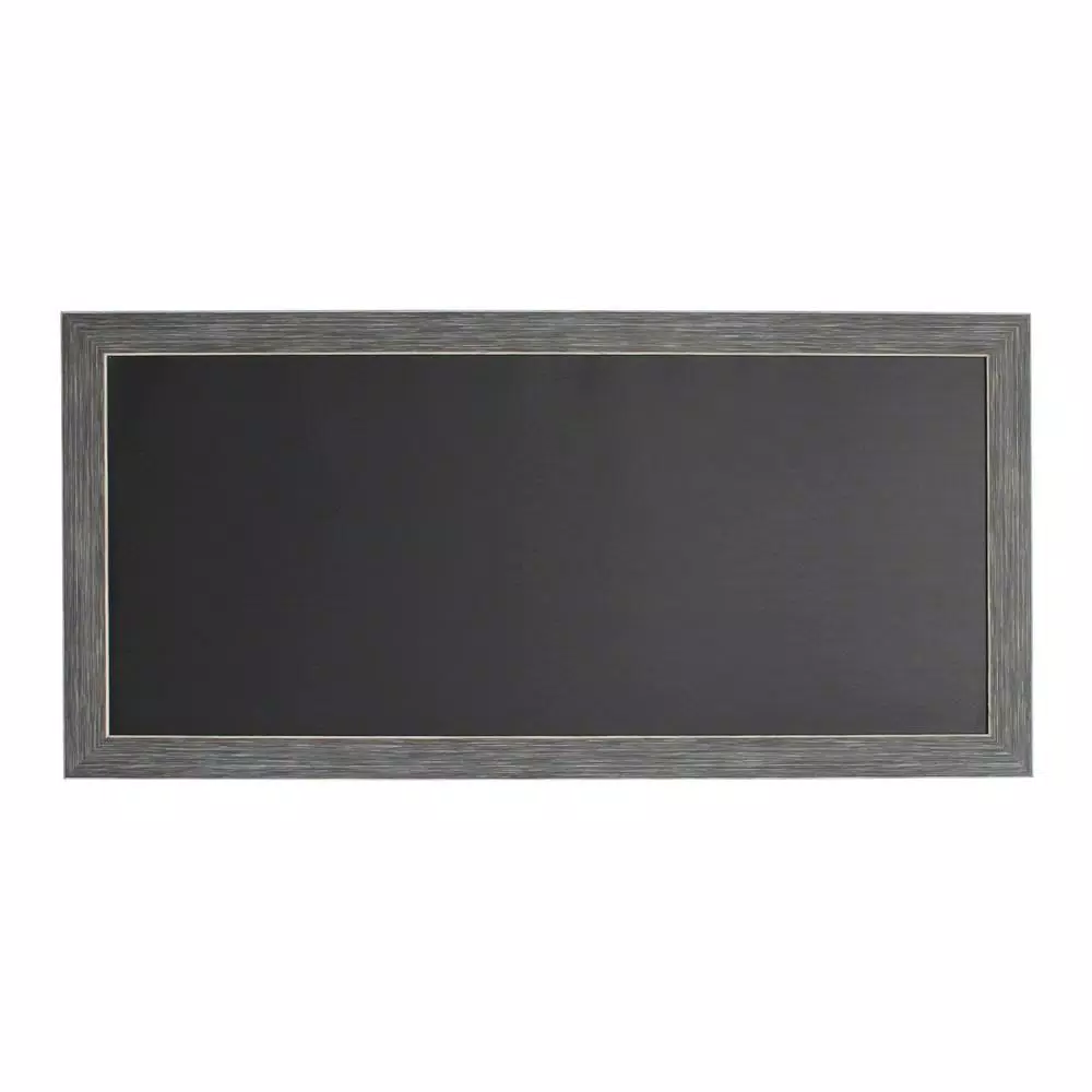 DesignOvation Wyeth Framed Magnetic Chalkboard Memo Board, 13 x 26 inch