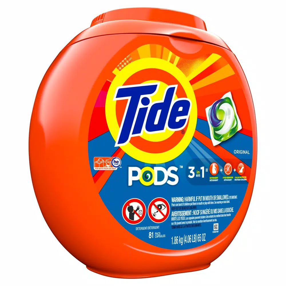 Tide PODS Original Scent Laundry Detergent Pacs, 81-Count