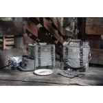 Picnic Time Frontier Heathered Gray Picnic Utility Cooler Bag with Meal Set for Four thumbnail 5