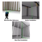 Empire eLG3D Green Self-Leveling 3-Point Laser Level, 125 ft. Range thumbnail 4