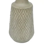 Winsome House 2-Piece Green-Gray Metal Damask Urn Vase Set thumbnail 4