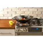 Lodge 14 in. Cast Iron Wok with Dual Loop Handles thumbnail 3