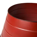 Glitzhome 22 in. Red Painted Metal Christmas Tree Collar - Rustic Holiday Decor thumbnail 3
