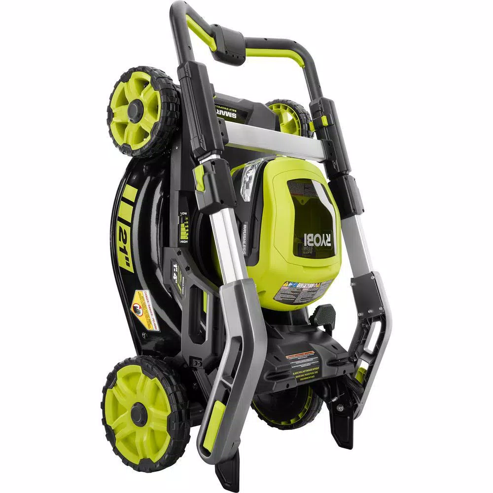 RYOBI 40V 21 in. SMART TREK Brushless Self-Propelled Cordless Mower with 6.0 Ah Battery and Charger