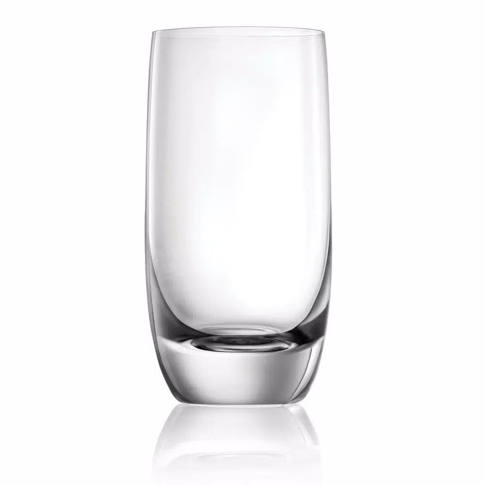 Lucaris Shanghai Soul Long Drink Glass Set, 12.9 oz, 8-Piece Titanium Infused Crystal Glassware