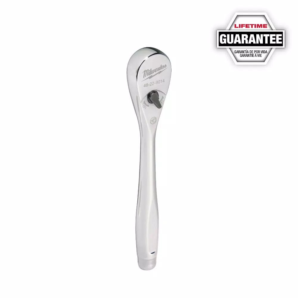 Milwaukee 1/4 in. Drive 90-Tooth Slim Profile Ratchet