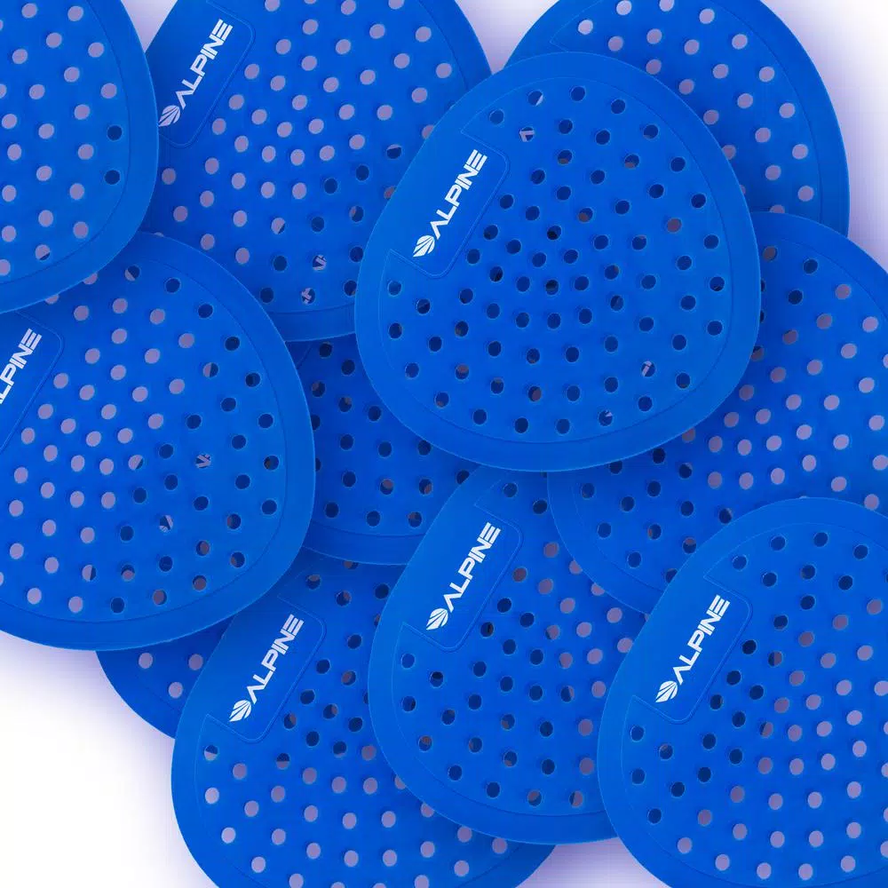 Alpine Industries Bubble Gum Flat Anti-Splash Urinal Screen (10-Pack)