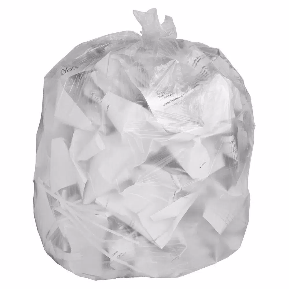 Genuine Joe 16 Gal. Economy High-Density Can Liners, Puncture-Resistant, 1000-Count