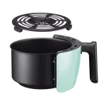 Maximatic Elite Platinum 2.1 Qt. Blue Air Fryer with Adjustable Timer and Convection Fan thumbnail 3