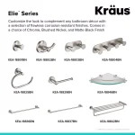 Kraus Elie Brushed Nickel Towel Ring - Solid Brass Hand Towel Holder thumbnail 7