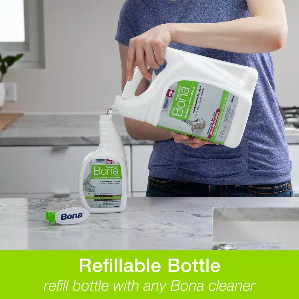 Bona PowerPlus Antibacterial Hard-Surface Floor Cleaner, 32 oz.