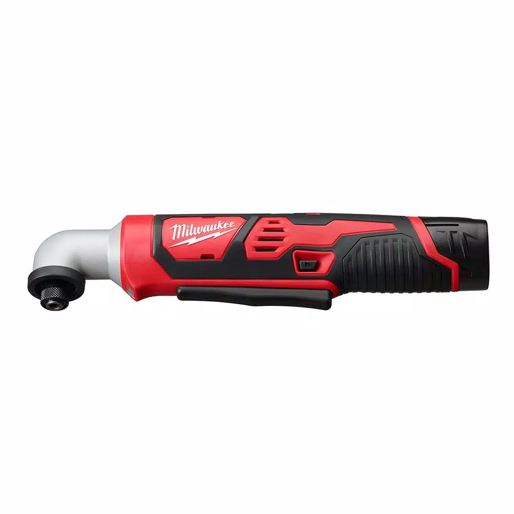 Milwaukee M12 12V Lithium-Ion Cordless 1/4 in. Right Angle Hex Impact Driver Kit with 1.5Ah Battery, Charger & Case