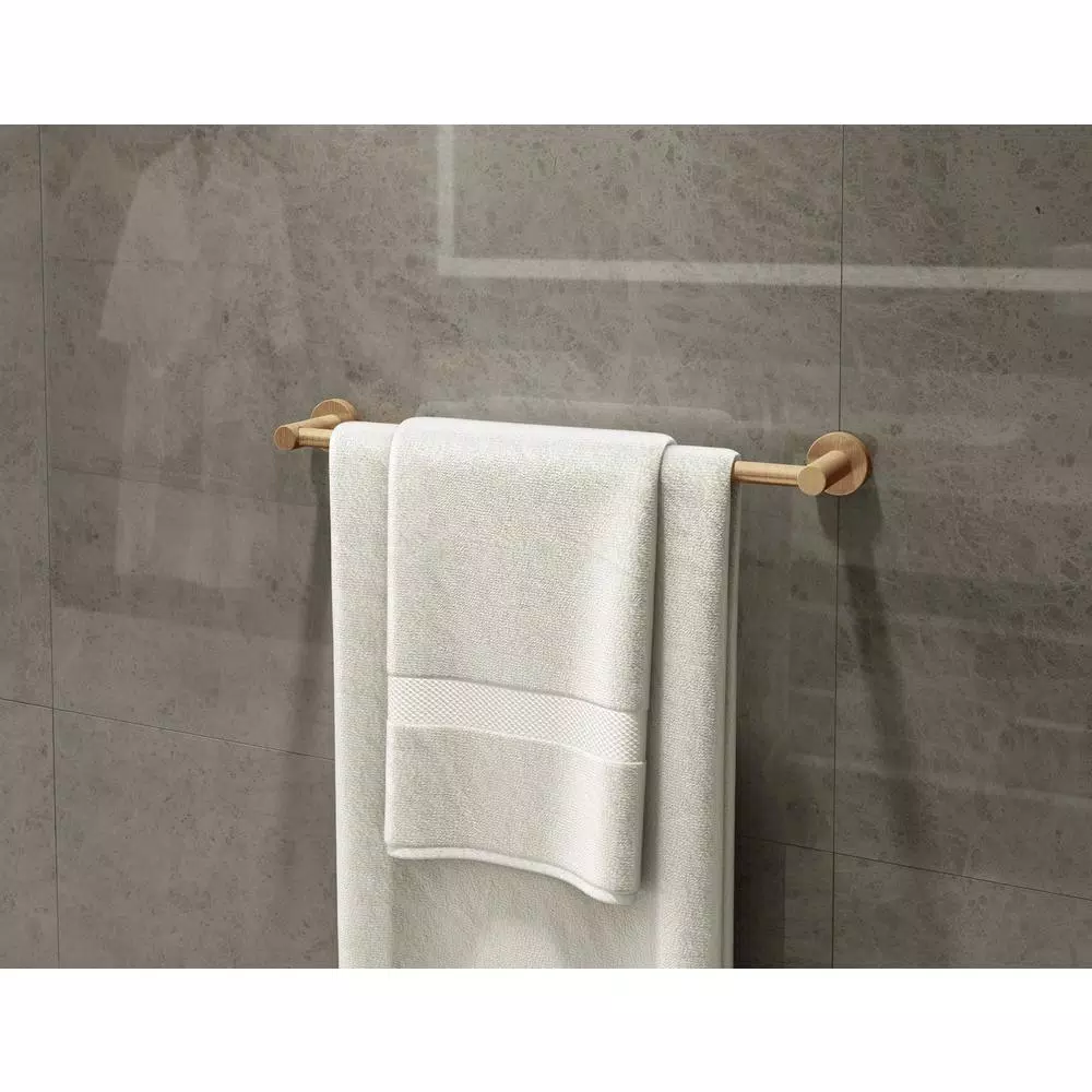 Symmons Dia 18 in. Wall-Mounted Single Towel Bar in Brushed Bronze