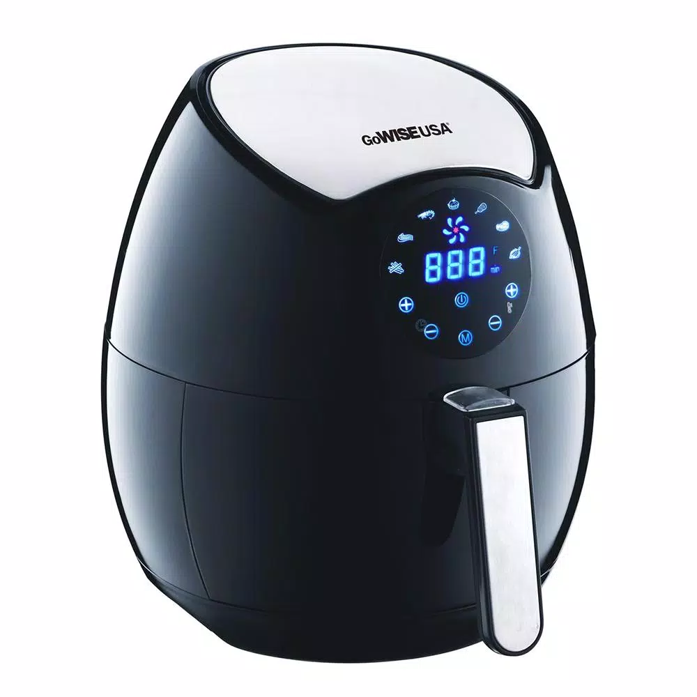 GoWISE USA 3.7 Qt. Digital Touchscreen Air Fryer, 1400W Multi-Functional Fryer, Grill, Bake & Roast