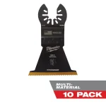 Milwaukee 2-1/2 in. Titanium Bi-Metal Universal Fit Oscillating Multi-Tool Blades, 10-Pack thumbnail 1