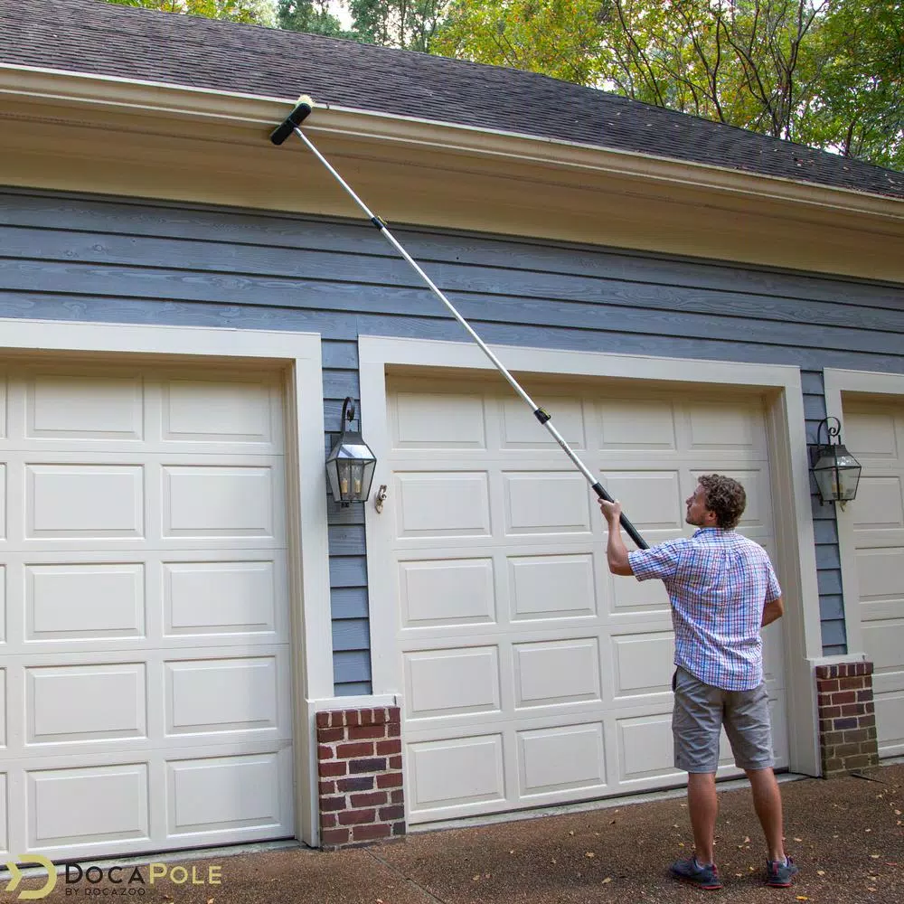 DocaPole Medium Bristle Deck Brush with 5-12 ft. Telescopic Extension Pole