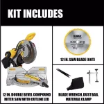 DEWALT 12 in. Double-Bevel Compound Miter Saw, 15 Amp, with Cutline LED thumbnail 2