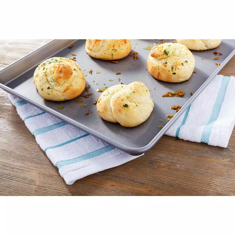 Chicago Metallic Commercial II Large Jelly Roll Pan, Aluminized Steel Baking Sheet