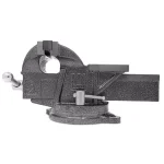 WEN 5 in. Heavy-Duty Cast Iron Bench Vise with Swivel Base thumbnail 3