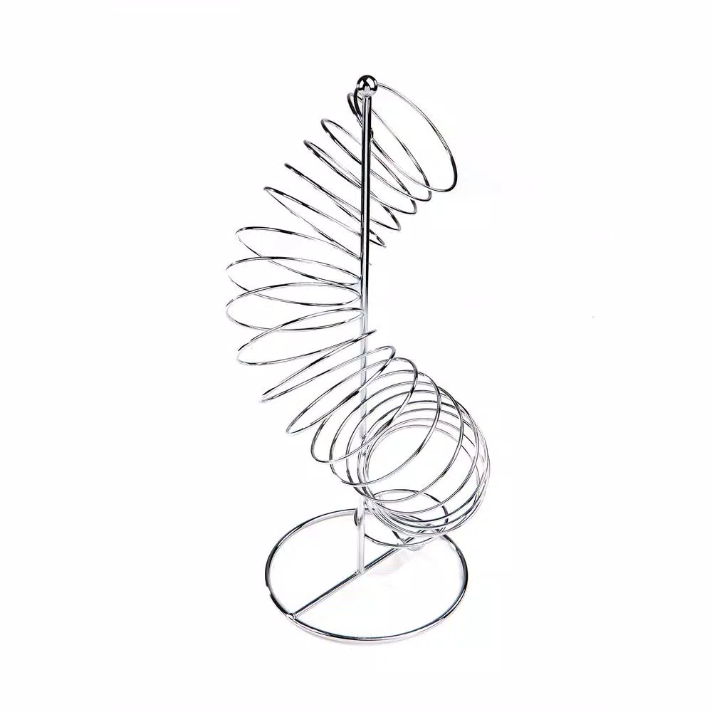 Mind Reader Stainless Steel Twisted Fruit Holder, Silver Metal Wire Fruit Basket