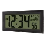 La Crosse Technology 15 in. Extra-Large Textured Atomic Digital Clock - Black, Wall or Tabletop thumbnail 3