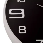 Pinnacle Silver and Black 18-Inch Round Wall Clock with Silent Mechanism thumbnail 4