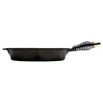 FINEX 12 in. Cast Iron Skillet with Stainless Steel Speed Cool Handle, Black thumbnail 4
