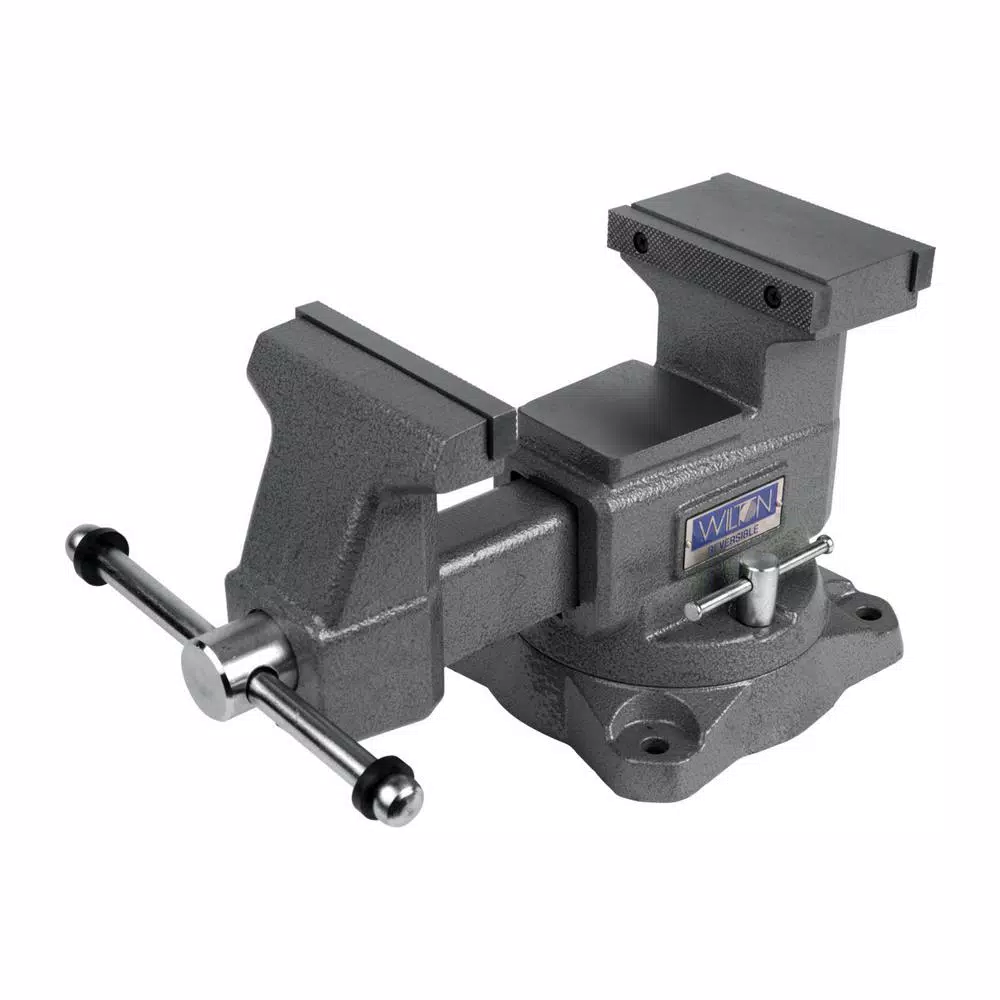 Wilton 4550R Reversible Bench Vise, 5.5 in. Jaw Width with 360° Swivel Base