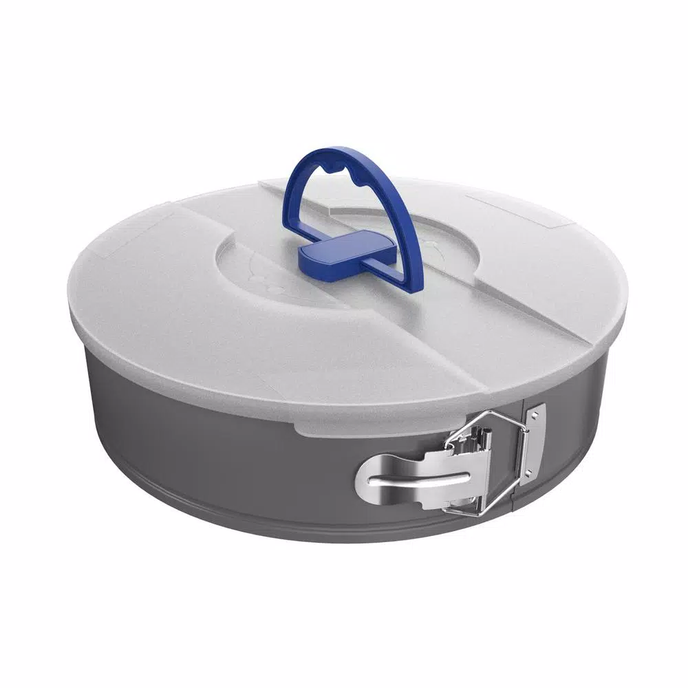 Classic Cuisine 10 in. Nonstick Carbon Steel Springform Cake Pan and Lid Set, 2-Piece