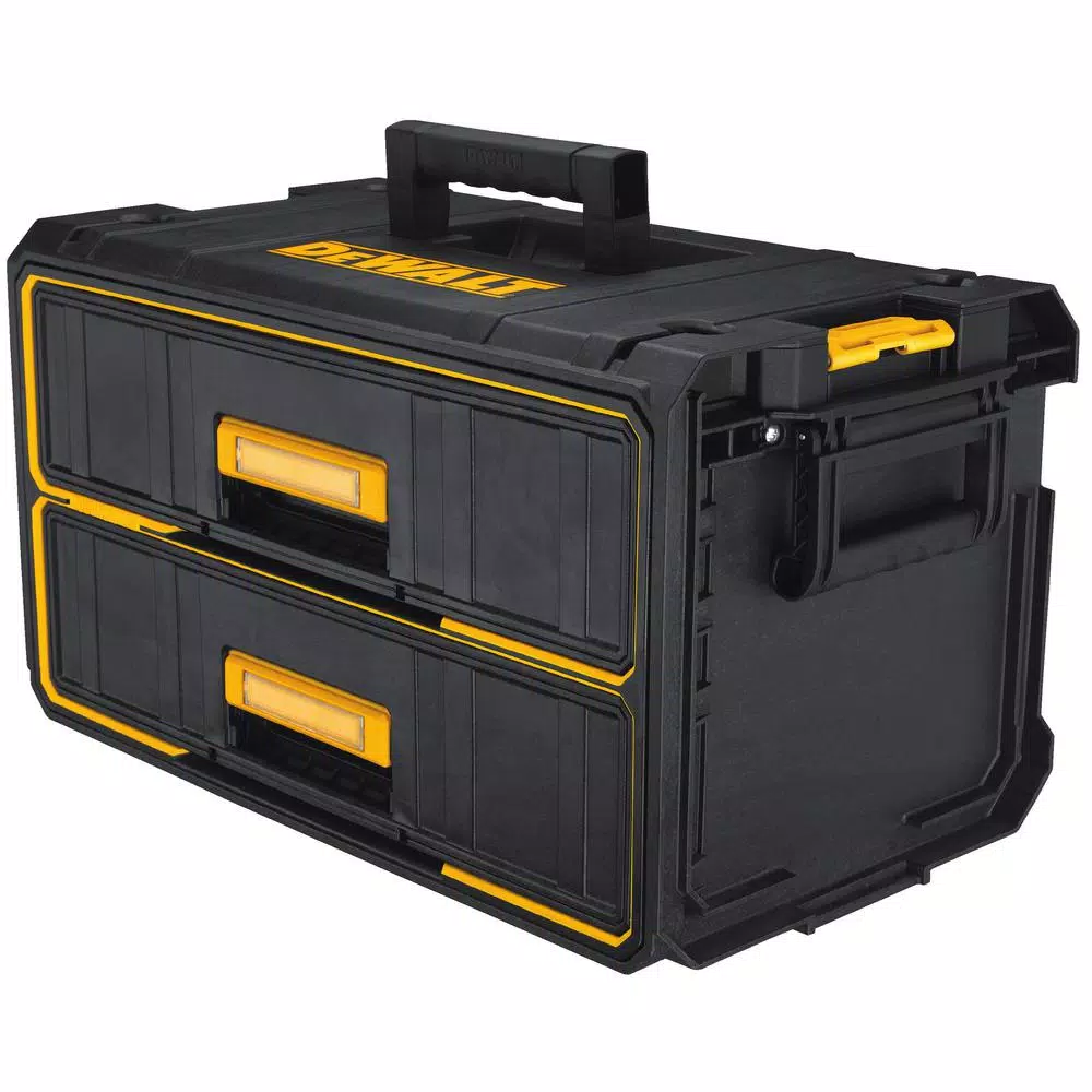 DEWALT 142-Piece Mechanics Tool Set with Bonus TOUGHSYSTEM 22 in. 2-Drawer Tool Box