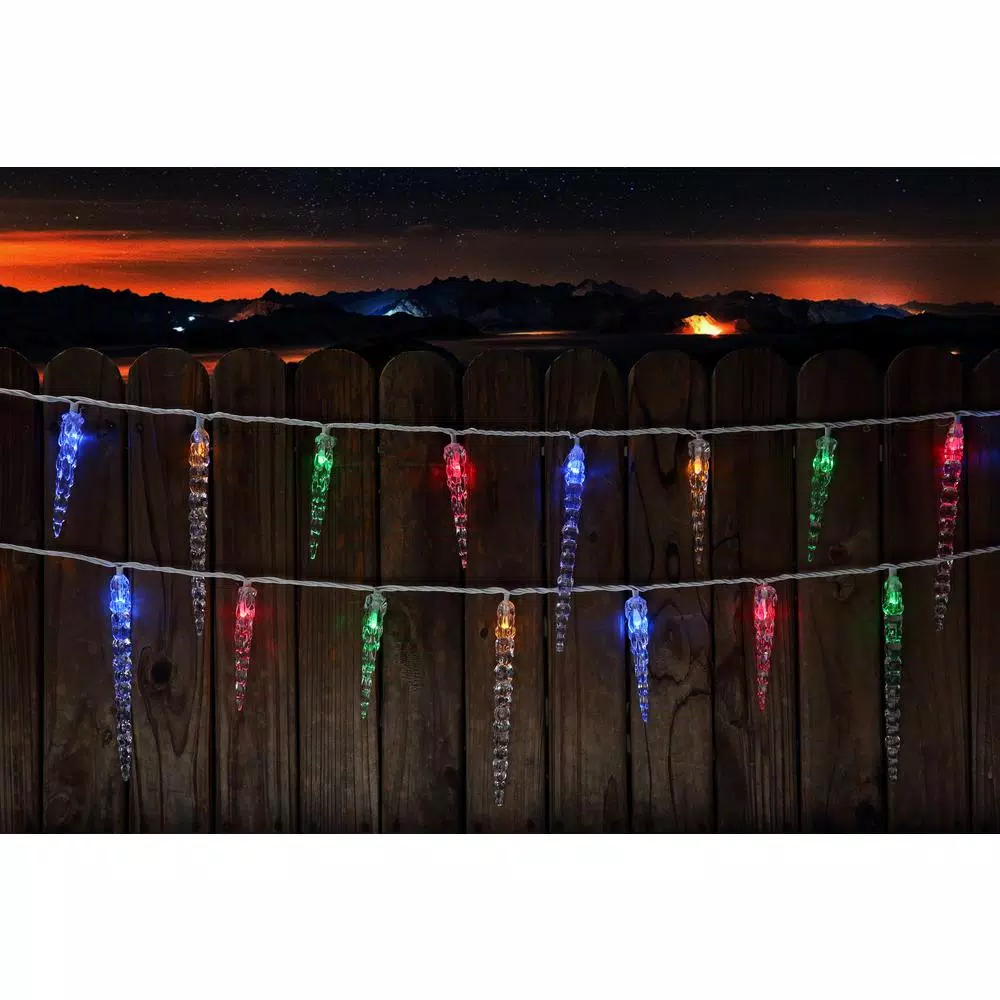 Novolink 80-Light 8mm Mini Globe Multi-Color LED Icicle Lights with Wireless Smart Control