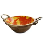 Gibson Elite Philomena 13 in. Wood Enameled Serving Bowl with Floral Design thumbnail 1