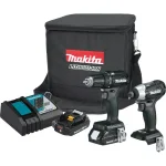 Makita 18V LXT Sub-Compact Brushless Cordless 2-Piece Combo Kit with Bonus 2.0Ah Battery thumbnail 8