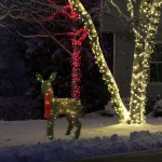ProductWorks 36 in. Pre-lit Faux Boxwood Topiary Fawn Sculpture with 80 LED Lights thumbnail 2