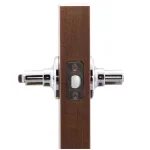 Copper Creek Zane Contemporary Polished Stainless Steel Privacy Lever, Interior Door Handle thumbnail 3