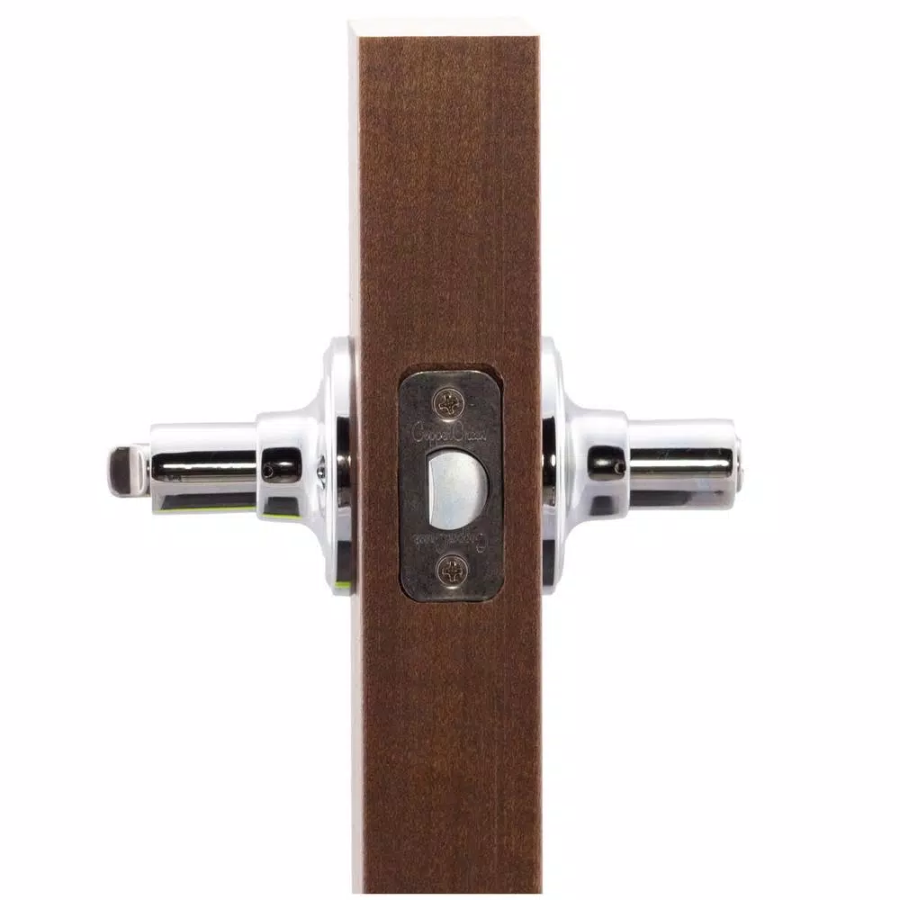 Copper Creek Zane Contemporary Polished Stainless Steel Privacy Lever, Interior Door Handle