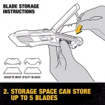 DEWALT Retractable Utility Knife with Deadbolt Blade Mechanism thumbnail 10