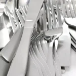 Gibson Home Abbeville 61-Piece Stainless Steel Flatware Set with Wire Caddy, Service for 12 thumbnail 2
