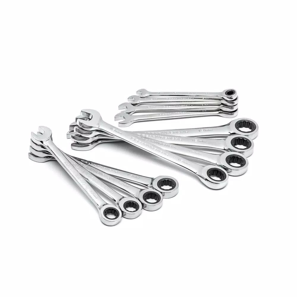 GearWrench 12-Piece Metric Combination Ratcheting Wrench Set