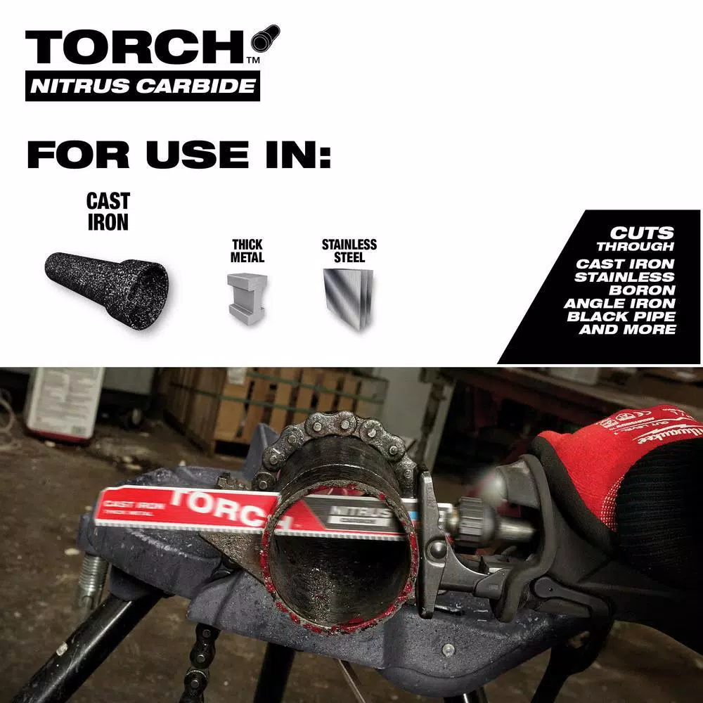 Milwaukee 6 in. 7 TPI The TORCH Carbide & Nitrus Carbide Reciprocating Saw Blade 4-Pack