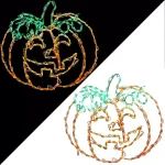 Haunted Hill Farm Happy Jack-O-Lantern LED Halloween Light, Indoor/Outdoor Pumpkin Decor thumbnail 7