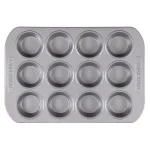 Unbranded Farberware 2-Piece Nonstick 12-Cup Muffin Pan Bakeware Set, Gray thumbnail 3