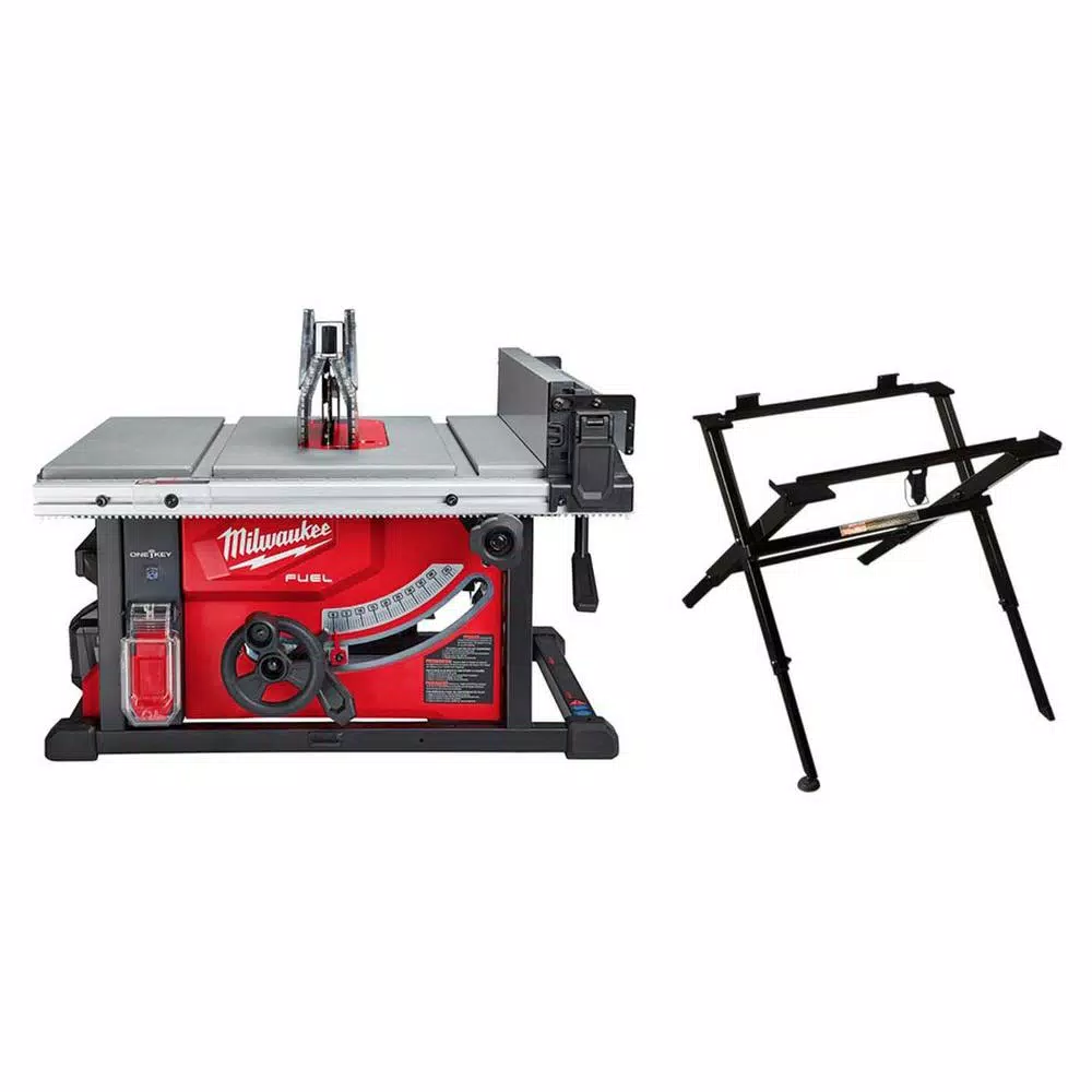Milwaukee M18 FUEL ONE-KEY 8-1/4 in. Cordless Table Saw Kit with 12.0Ah Battery and Stand