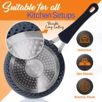 NutriChef 11-Piece Blue Diamond Ceramic Nonstick Aluminum Cookware Set thumbnail 4
